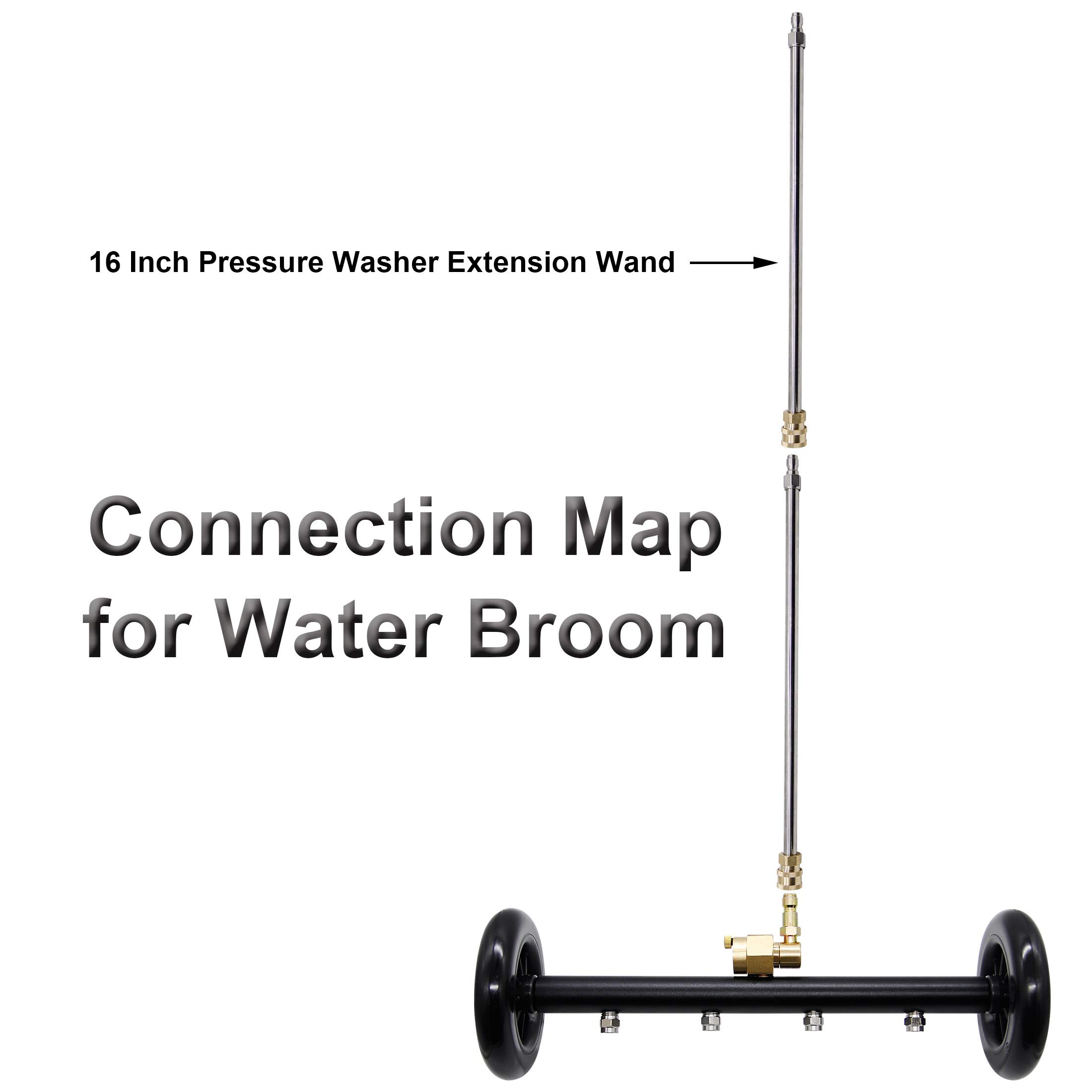 Buy Biswing DualFunction Undercarriage Cleaner, 16 Inch Surface