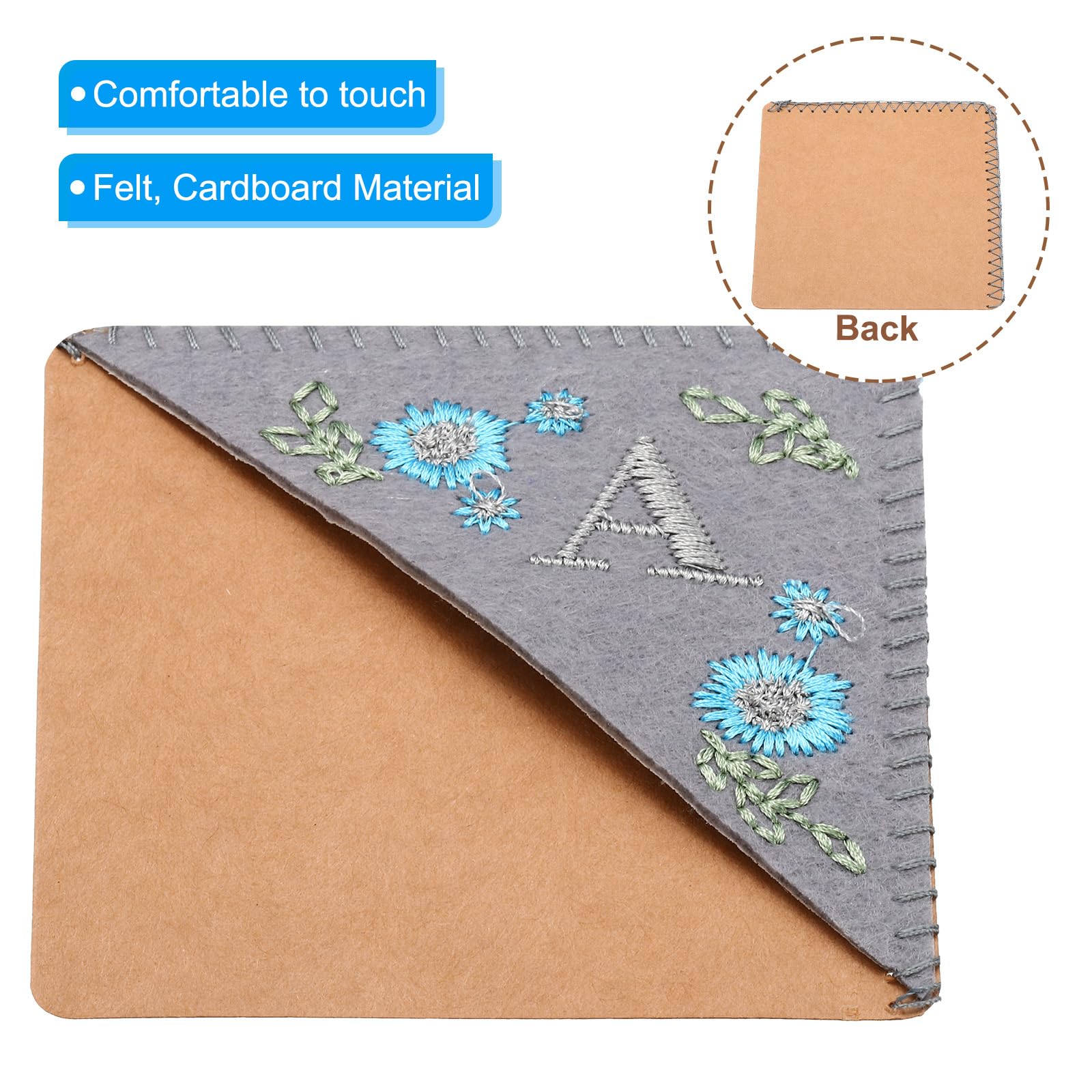 PATIKIL Personalized Embroidered Corner Bookmark - Image 3