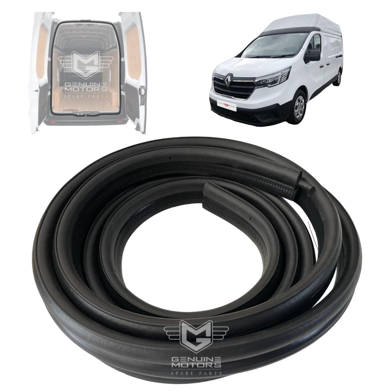 Joint d'étanchéité de rechange pour porte de chargement arrière pour toit haut Trafic (2001-2019) 8200142161