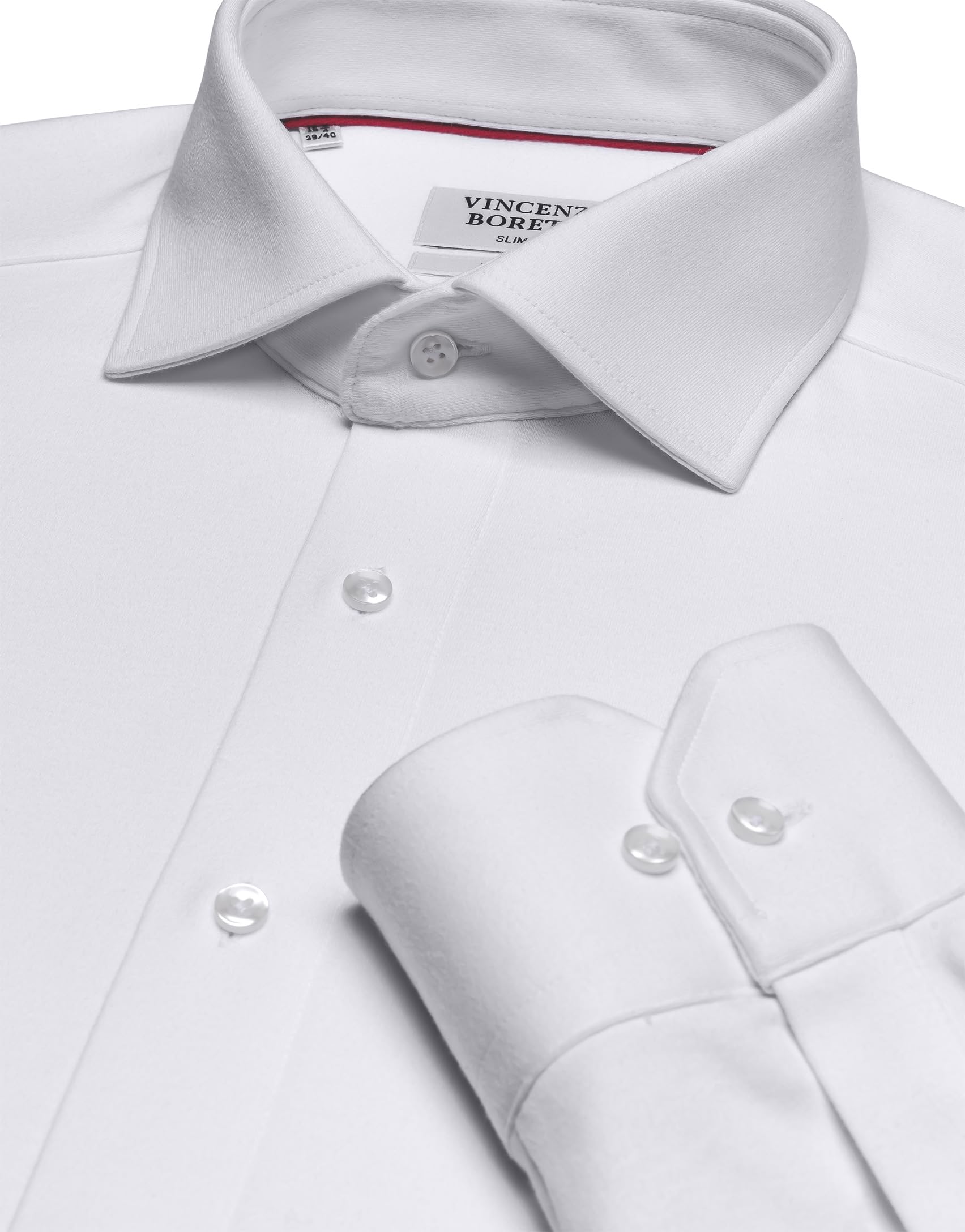 Vincenzo Boretti Hemd, Slim-fit/tailliert, Twill - bügelfrei