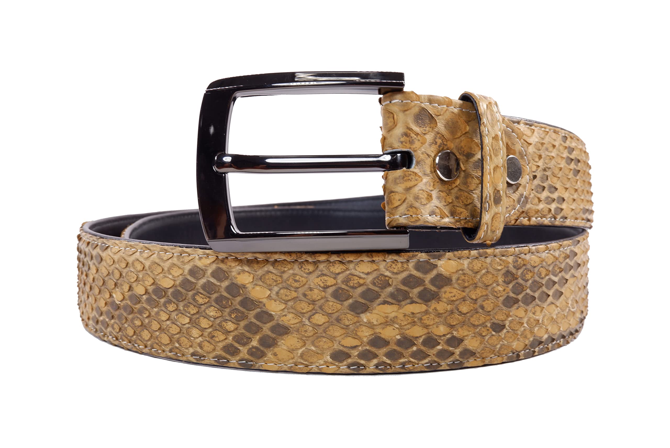 Genuine Python Snake Skin Casual Men's Belt 46" Long