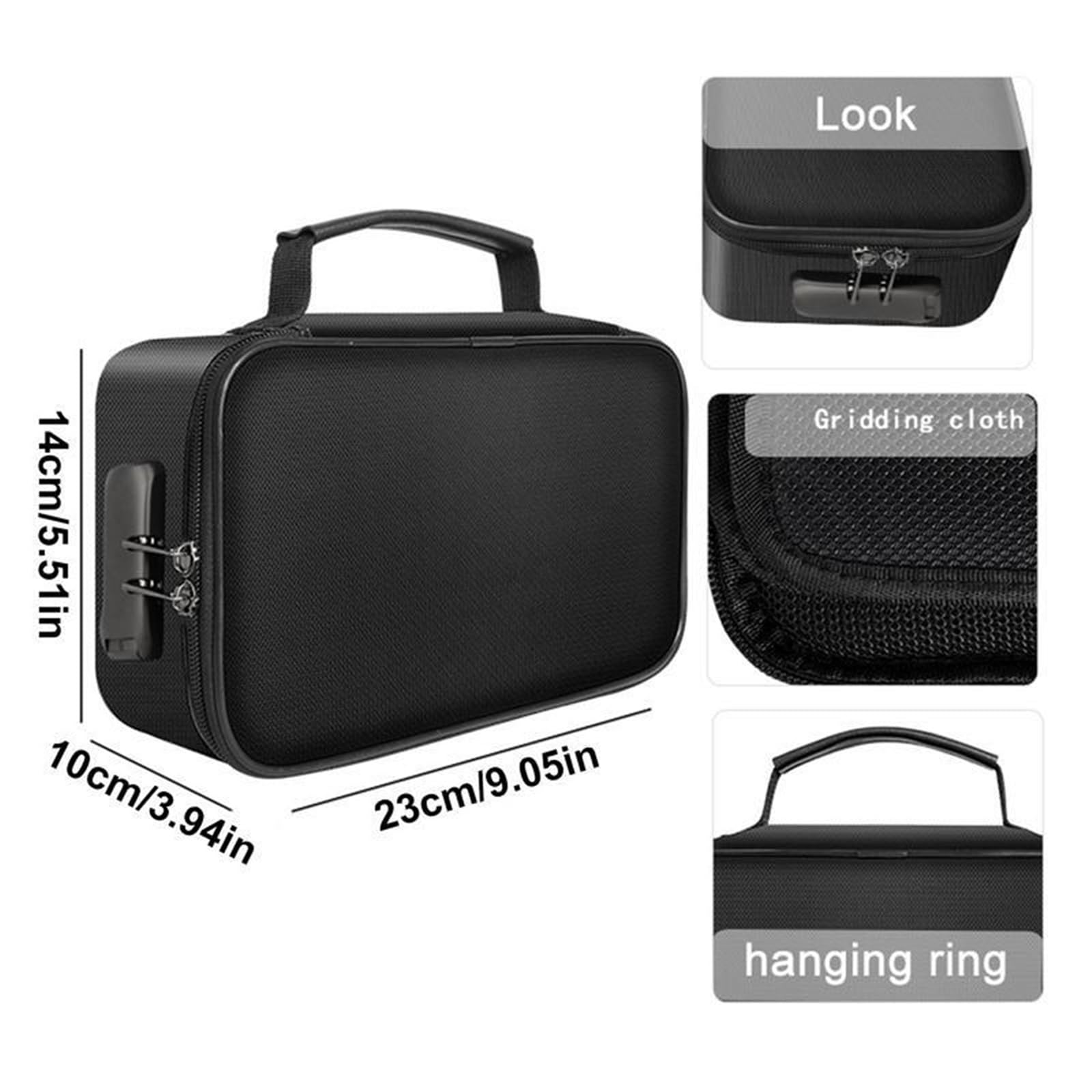 Bolsa de almacenamiento documentos con cerradura, impermeable, 3 capas, certificado, pasaporte, maletín, organizador Para Documentos