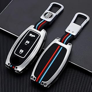 غطاء مفتاح سيارة فاخر مع سلسلة مفاتيح – متوافق مع سيارات نيسان وإنفينيتي – جراب حماية أنيق ومتين، مقاوم للخدوش والصدمات، يوفر حماية كاملة 360 درجة للمفتاح الذكي
