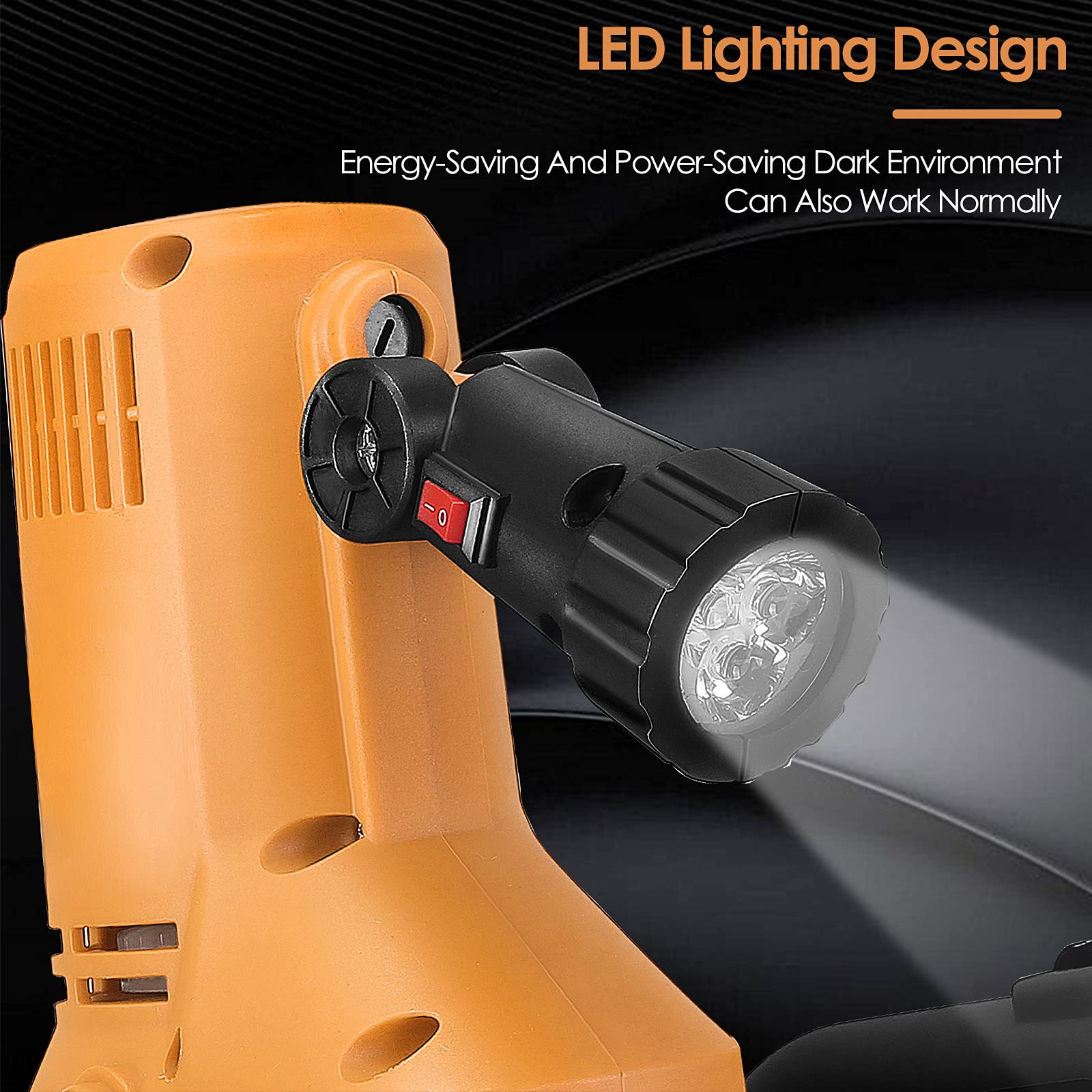Lijadora de pared de 2880W, lijadora para paredes de yeso de 280-2800rpm, luz LED, accesorio mezclador,lijadora de paredes con 1-6velocidades variables,lijado grueso/fino
