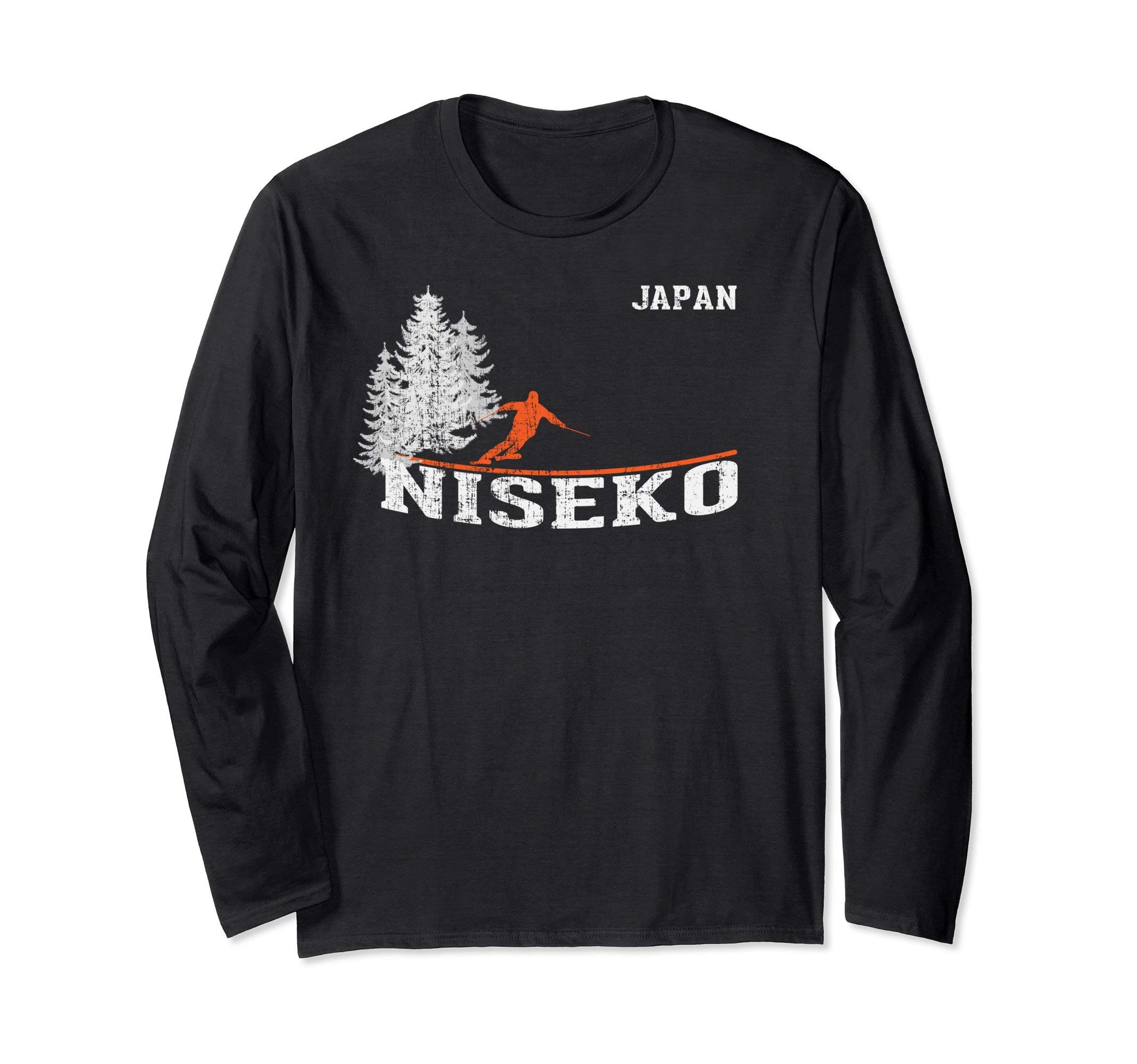 1980s Style Niseko Japan Long Sleeve Skiing Shirt