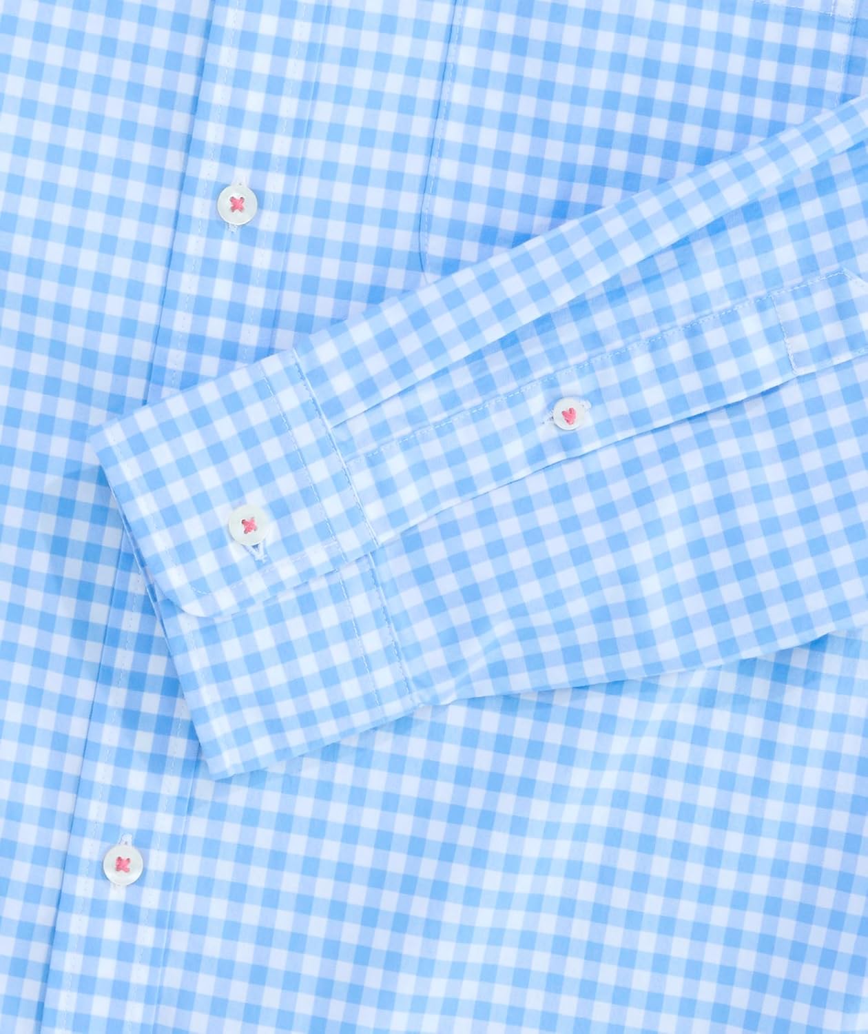 vineyard vines Men's Skysail Gingham Performance Cotton Shirt