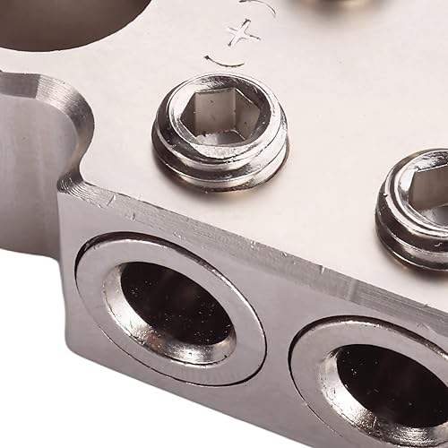 Miniatura 3 de Conector de terminal de batería de 6 vías, calibre 6x1/0, terminales de batería de plomo-ácido, abrazadera positiva y negativa (+/-) para poste