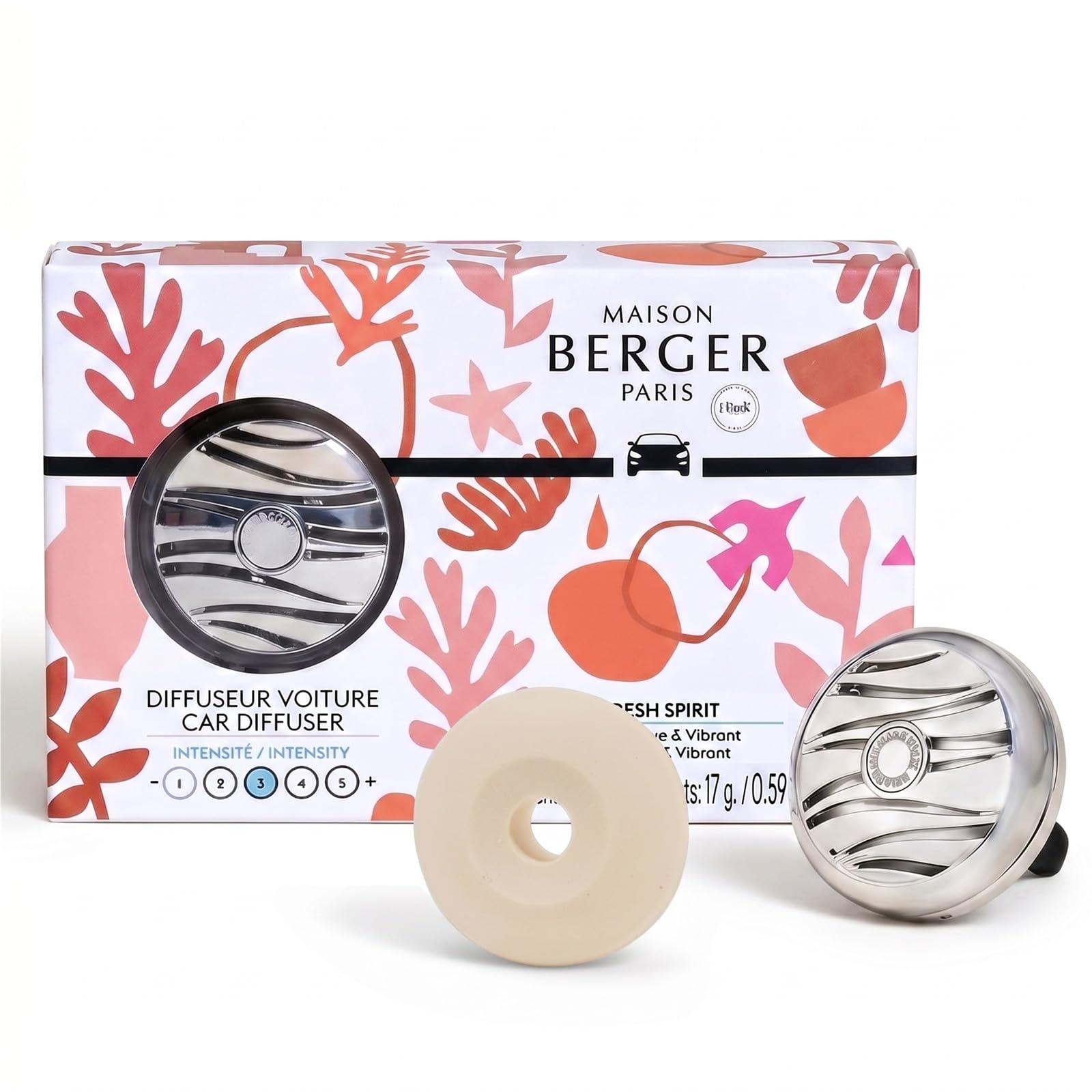 MAISON BERGER Car Diffuser Set, Fresh Spirit