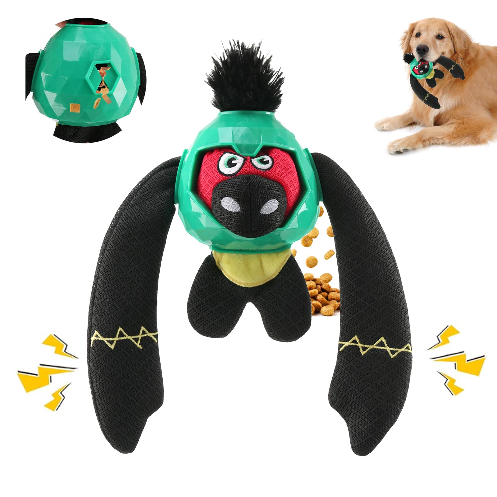 Zrbtk Tough Dog Toys – Crinkle Dog Chew Toys to Keep Them Busy, Interactive Treat Dispensing Puppy Puzzle Toys for Boredom...