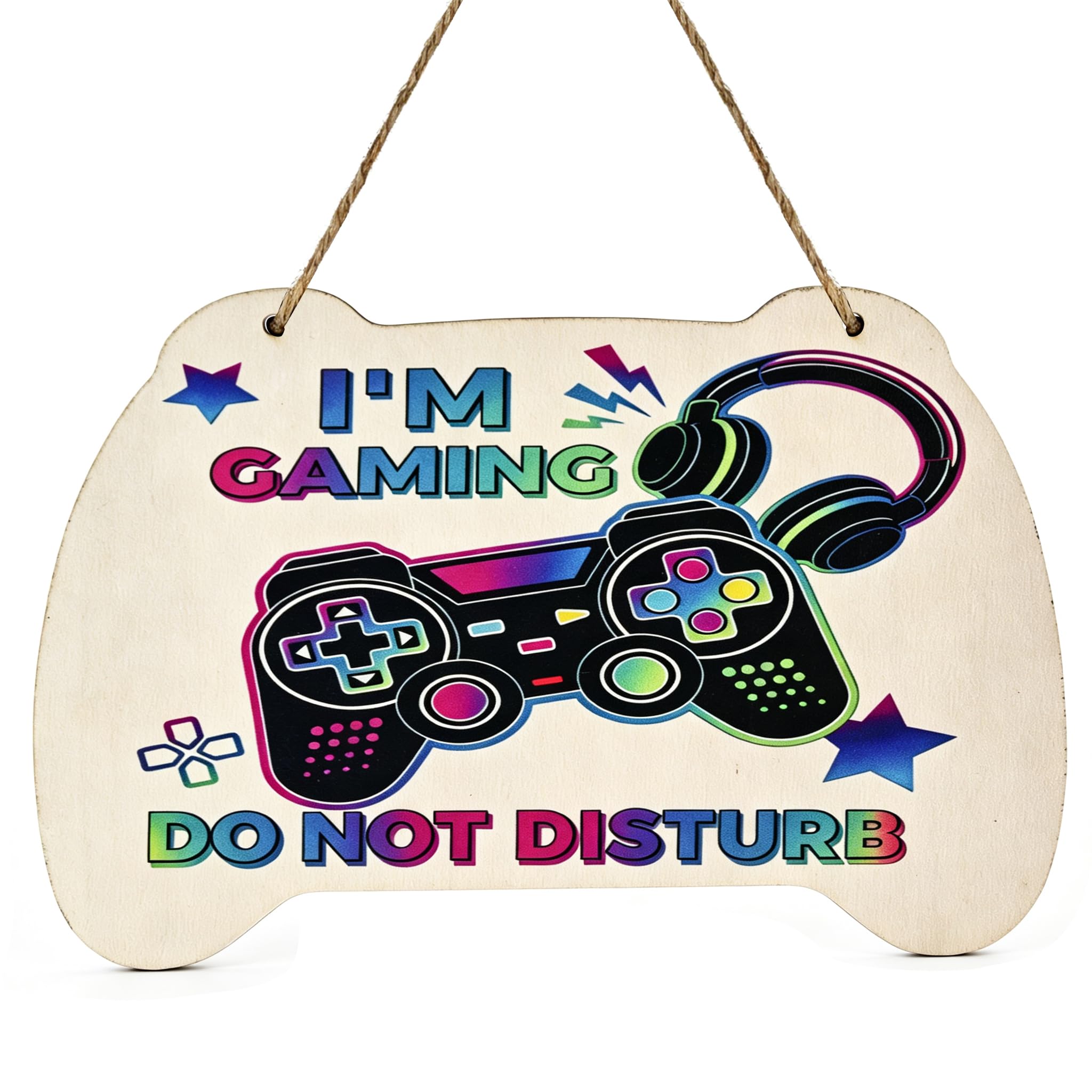 LCOLYDM 1 Pc Gaming Gifts for Teenage Boys, Gamer Bedroom Decor Door Sign