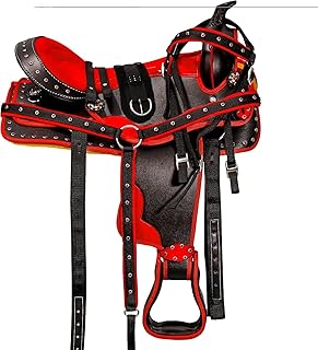 DEEN ENTERPRISES Classic Barrel Racing Handmade Western Synthetic Horse Saddle Lightweight Barrel Racing Saddle Trail Eque...