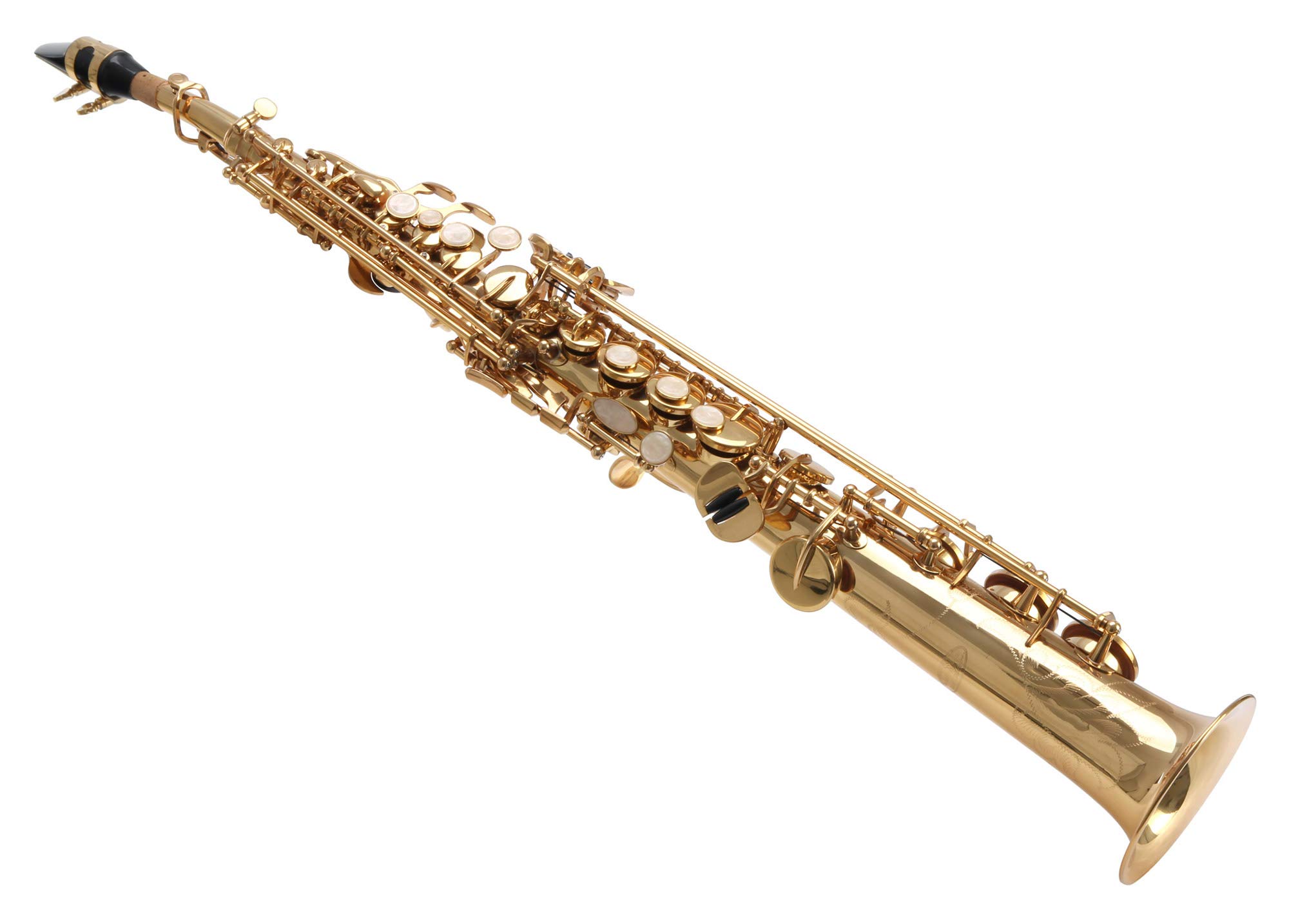 Classic Cantabile Winds SS-450 Sassofono Soprano Bb (ottone, verniciato trasparente, chiave alto fa#, meccanica ergonomica)