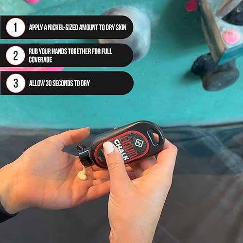 Miniatura 6 de SURVIVOR Liquid Chalk for Rock Climbing, Weight Lifting, Gymnastics - Liquid Grip for Workout Training - Climbing Chalk & Lifting Chalk for