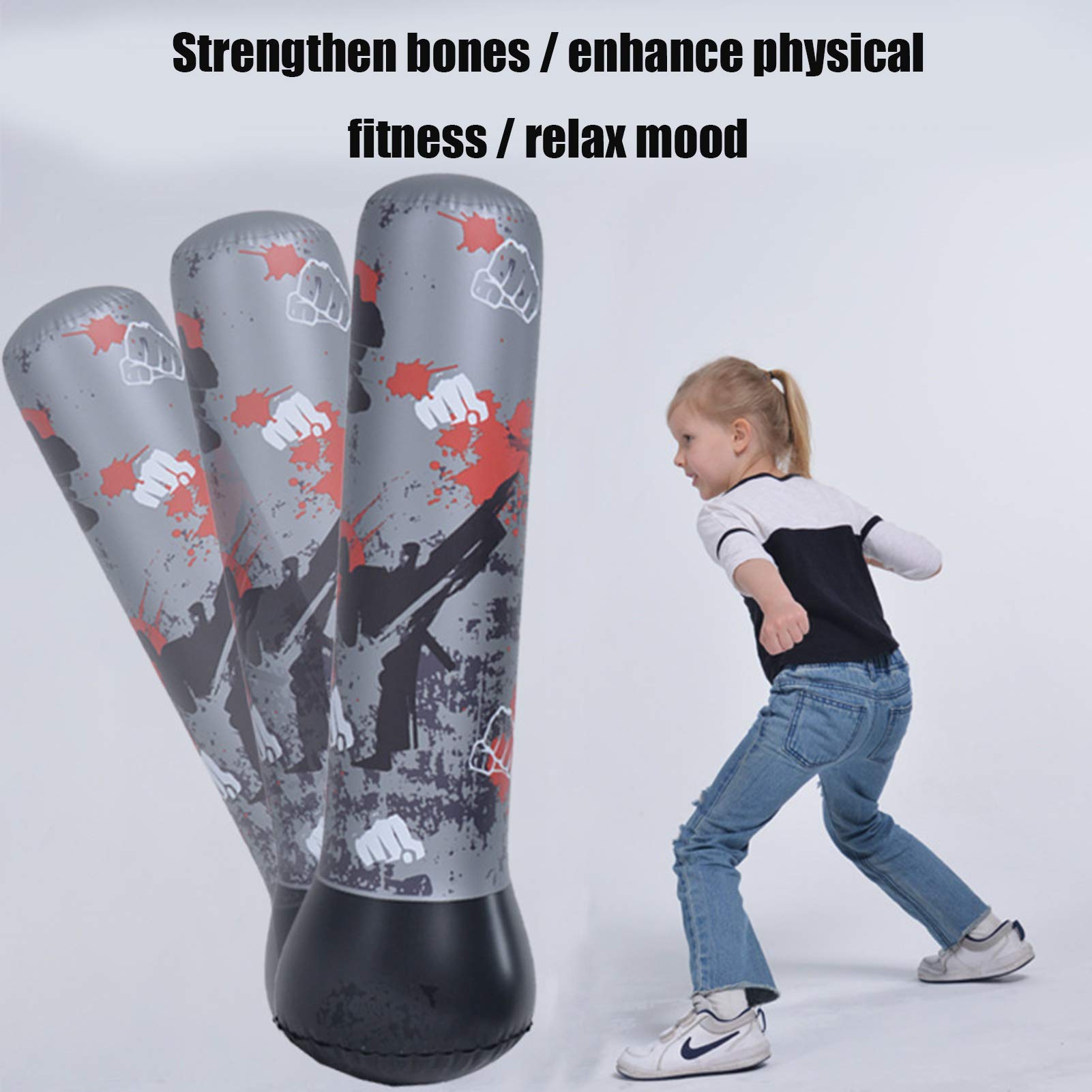 Amazon | インフレータブルサンドバッグキッズサンドバッグ47インチ