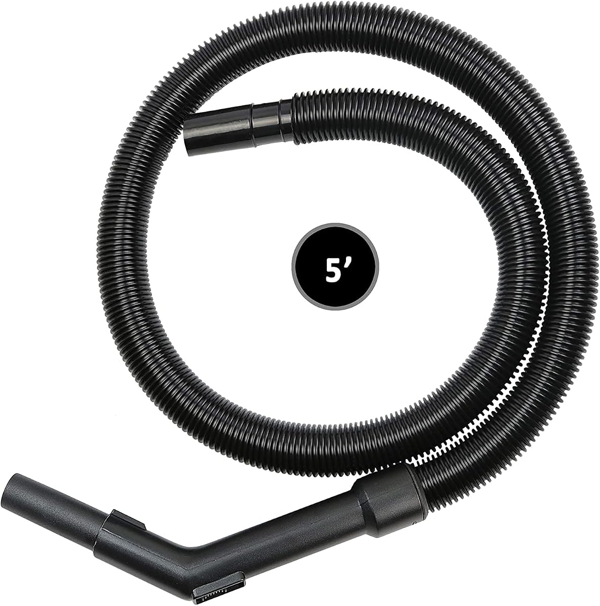 5 Ft Swivel Vacuum Hose for Stinger Shop Vac 2.5 Gal, 1.25" Replacement Hose – Compatible with Stinger Canister Vacuums, Bucket Head, Armor All, Some Milwaukee & More