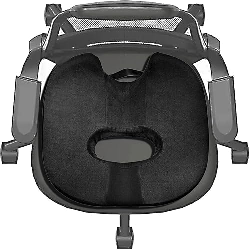 Antallcky Cojín de asiento de coxis de espuma viscoelástica para próstata, ciática, suelo pélvico, úlceras por presión, embarazo, cirugía perineal,