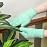 Patelai 3 Pairs Microfiber Plant Dusting Gloves Leaf Cleaning Gloves for Indoor Plants, Blinds, Furniture, House (Small,Green Yellow, Water Blue, Pink)
