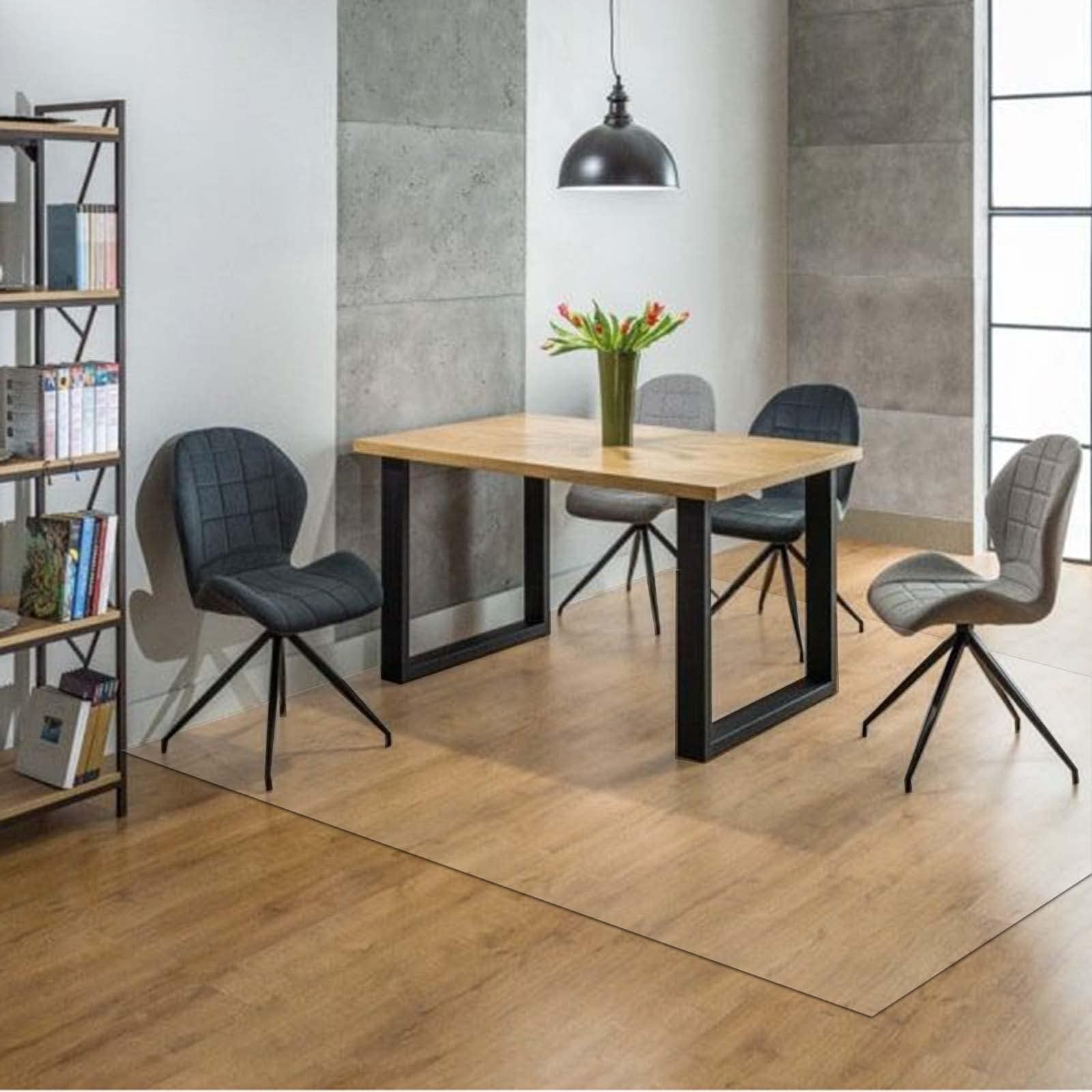 Clear Vinyl Plastic Floor Runner Protector Transparent Non-Slip Waterproof Floor Protector Mat - Home/Office/Entrance Clear Plastic Runner Rugs for Hardwood Floors/Carpet, 20 40 60 80 100 120 140 160