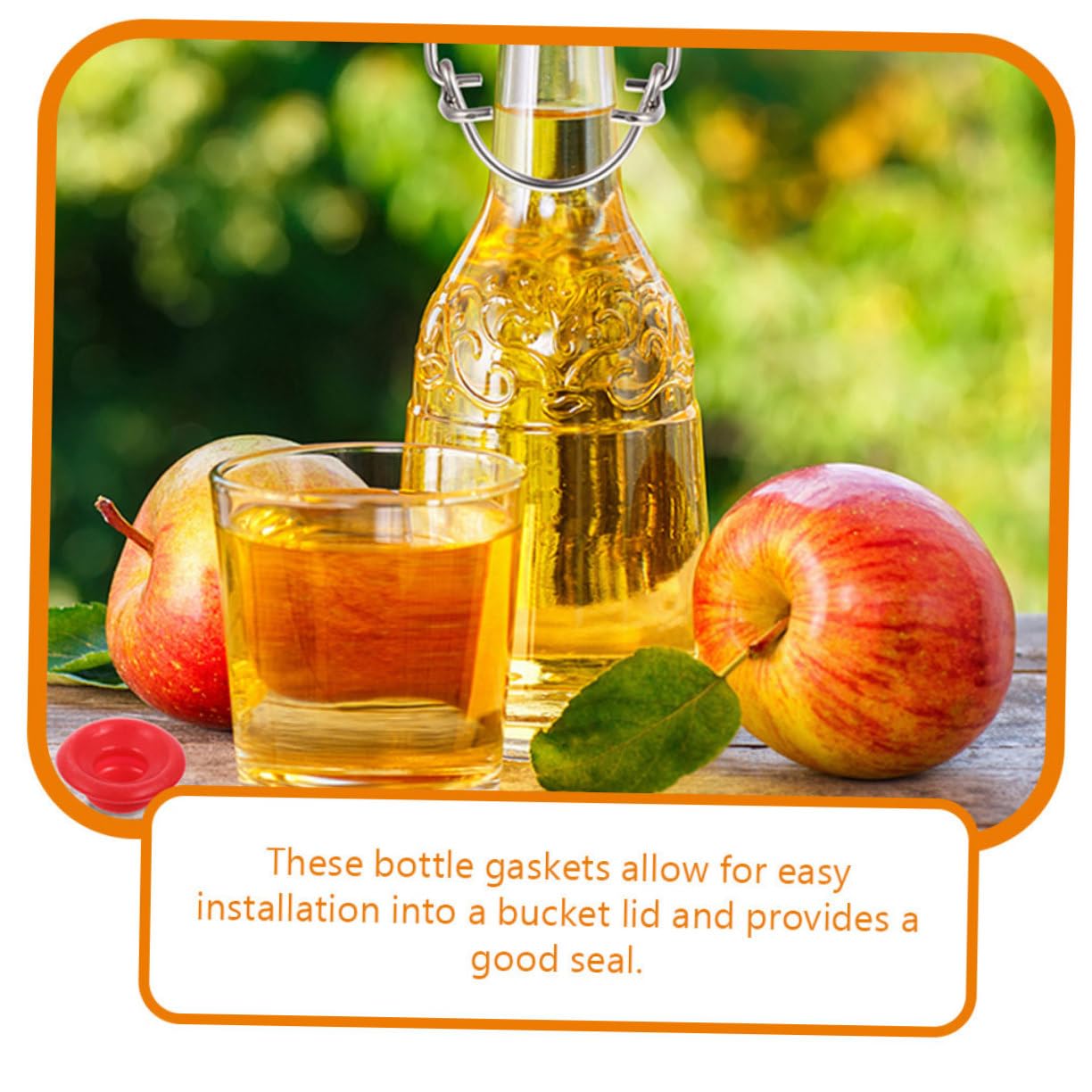 VINTORKY Seal Bottles 24 Pack Beer Bottle Gaskets Replacement Gasket Washers for Home Brew Top