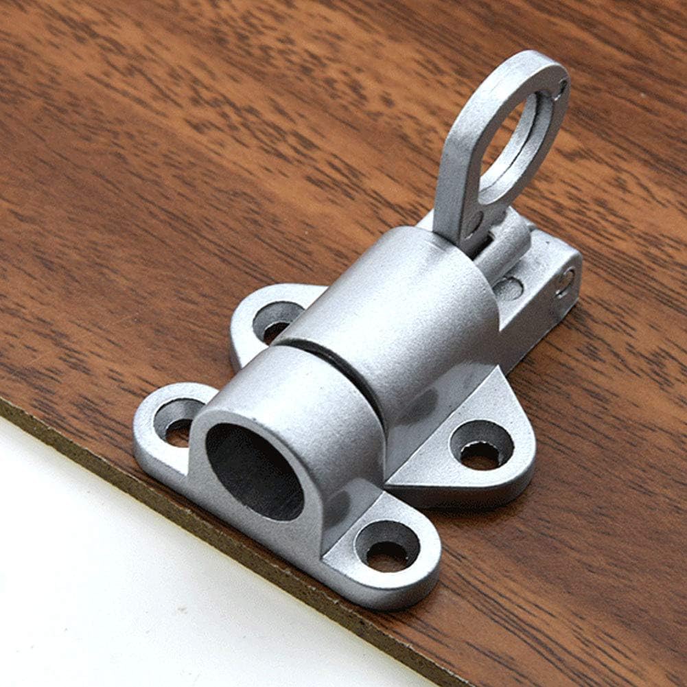 Self-Closing Latch - Spring Door Lock - Door Latch - Security Automatic Window Gate Lock - Spring Load Bolt Latch (Silver)