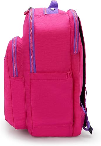 Miniatura 7 de Mochila Kipling Seoul extra grande, para laptop de 17 pulgadas, Rosa (Azalea Pink), Grande
