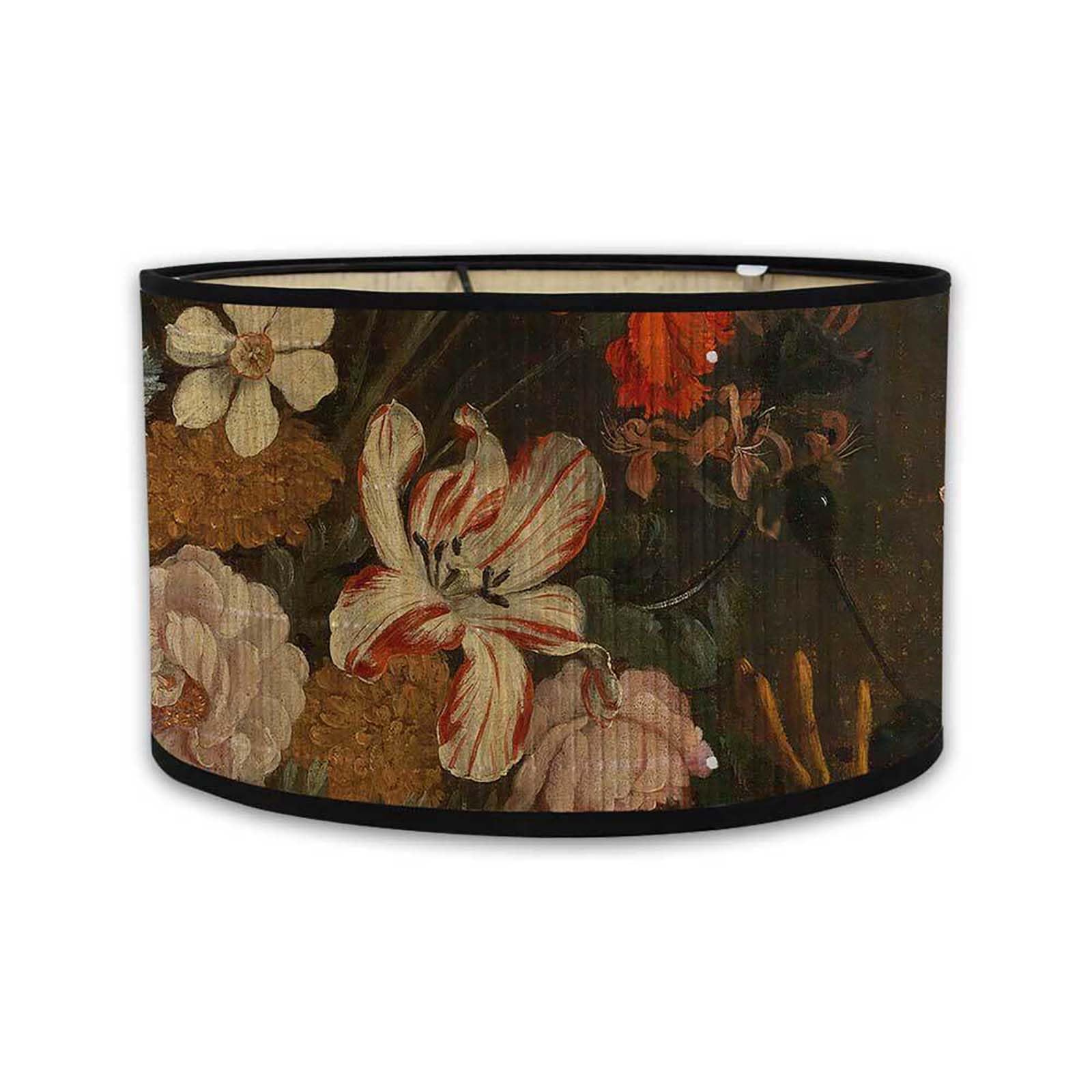Retro Bamboo lampshade, Round Drum Shaped lampshade for Tables or Chandeliers, Suitable for Simple Ceiling Chandeliers (Style 2)