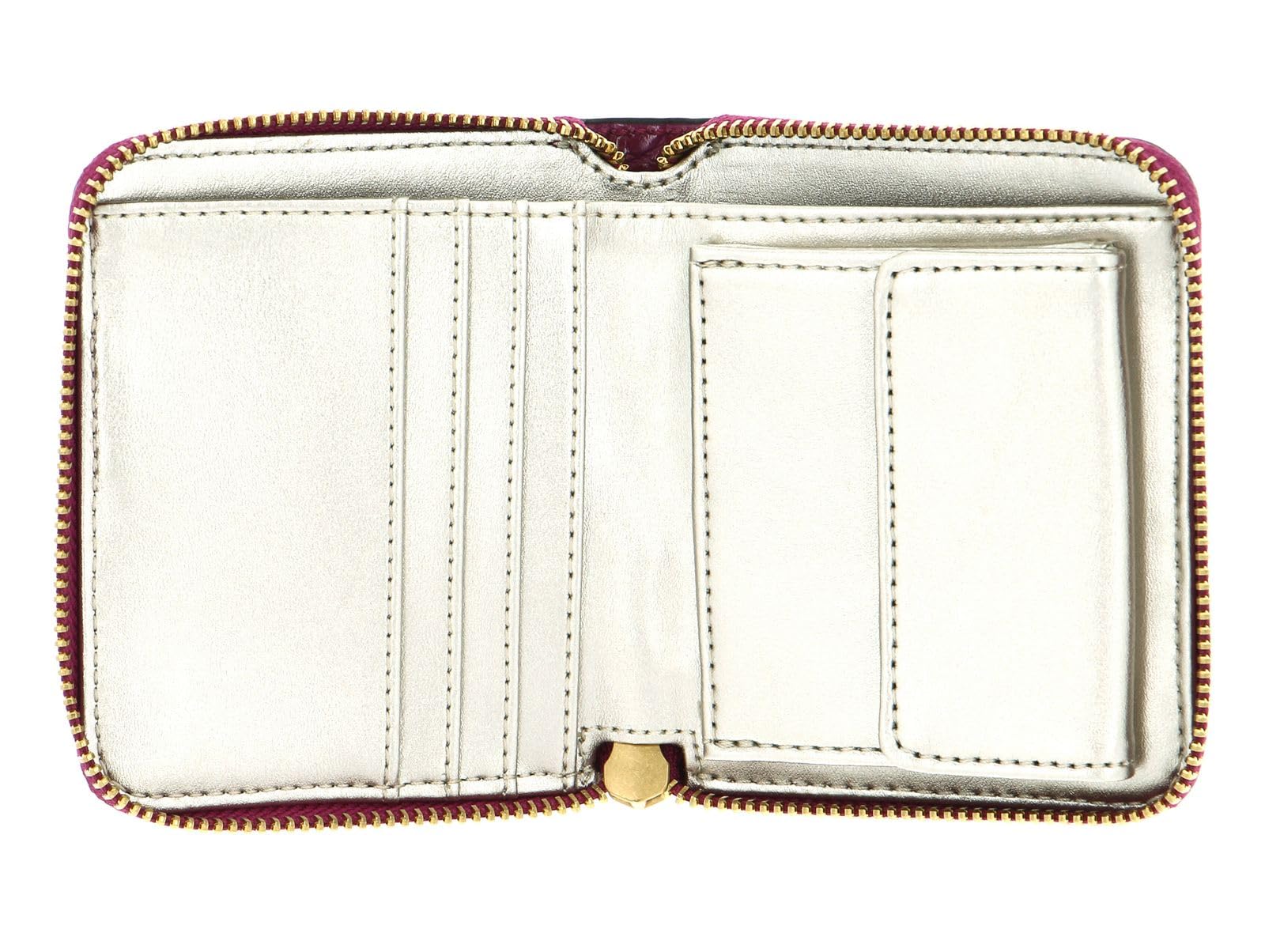 GUESS Geldbörse Laurel SLG Small Zip Around Wallet Boysenberry pink