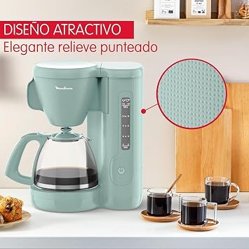 Moulinex Morning Plus 1000W Filter Coffee Maker, 1.25L Capacity