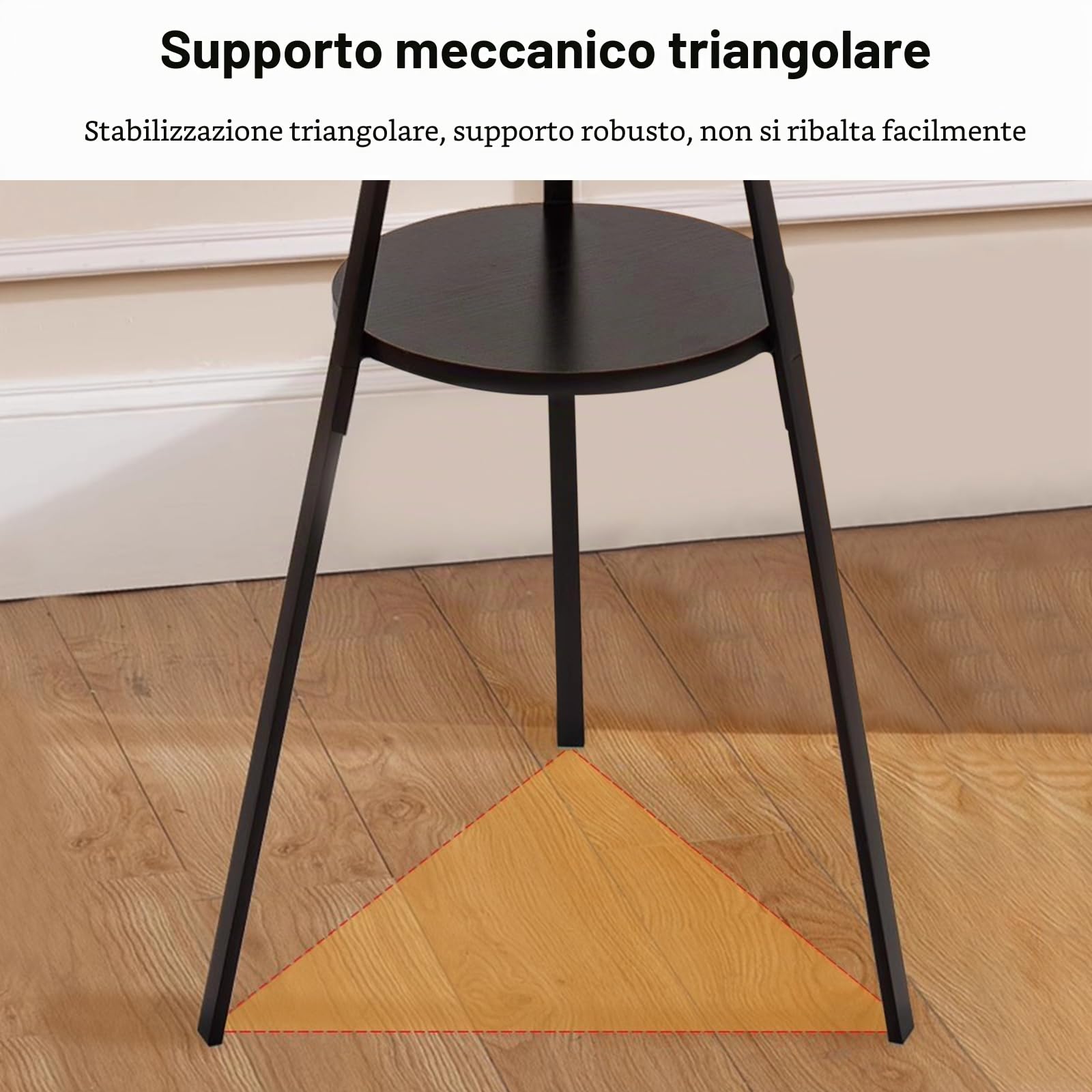 Ergocar Appendiabiti da ingresso ad albero metallo, appendiabiti da terra, appendiabiti per corridoio ingresso, cappelliera, appendiabiti, in camere da letto, uffici, corridoi, ingressi.