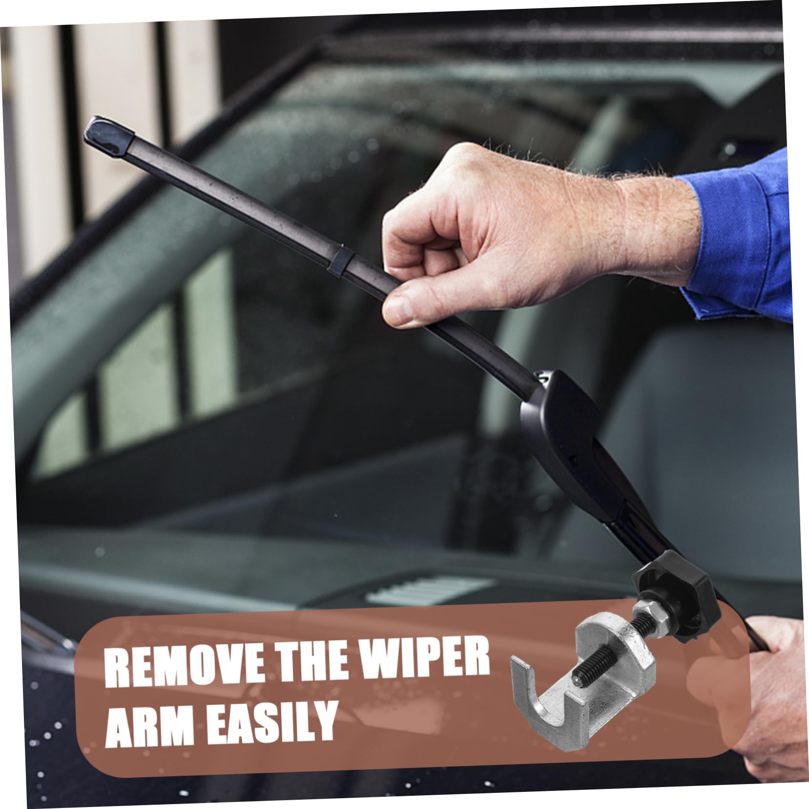 SOESFOUFU Windshield Wiper Removal Kit Includes Arm Puller Tool for Maintenance Cleaning