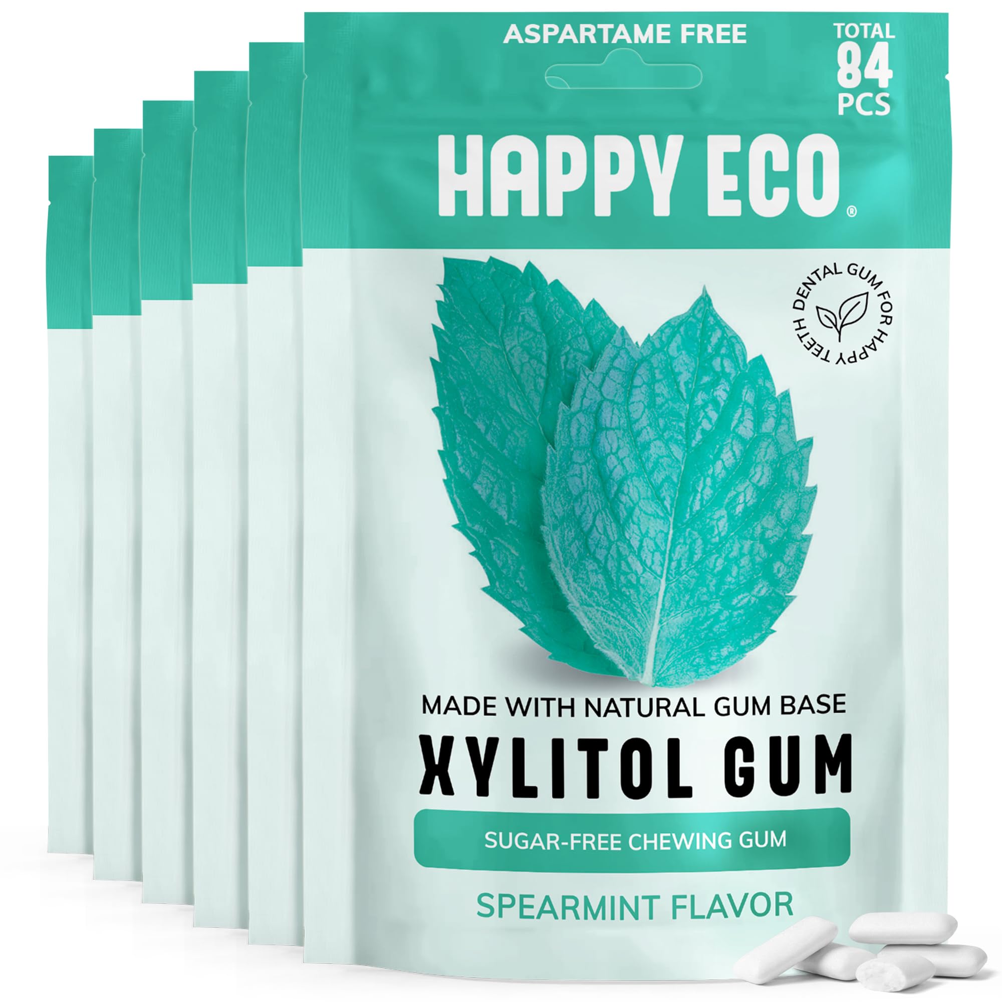 Amazon.com : Xylitol Chewing Gum, Sugar Free, Spearmint, 84 Pcs