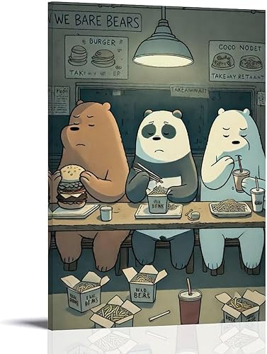 CLBCIHWFN We Bare Film Bears - Pósteres de arte en lienzo de película retro para habitación, estética y pared, decoración de sala de estar, póster