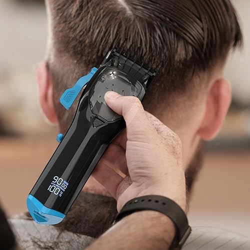 Miniatura 7 de HUMMINGBIRD MK10 Pro Series - Cortadora de pelo con motor sin escobillas de 9,000 RPM, cuchilla DLC, recargable USB-C, súper par, cortadora de