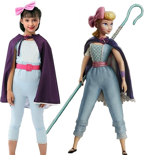 Amazon Co Jp Luosyaer 羊飼いコスプレ ハロウィン 仮装 Sf映画 コスチューム 衣装 子供 おもちゃ物語 トイ ストーリー4 ボー ピープ フォーキー ホビー 通販