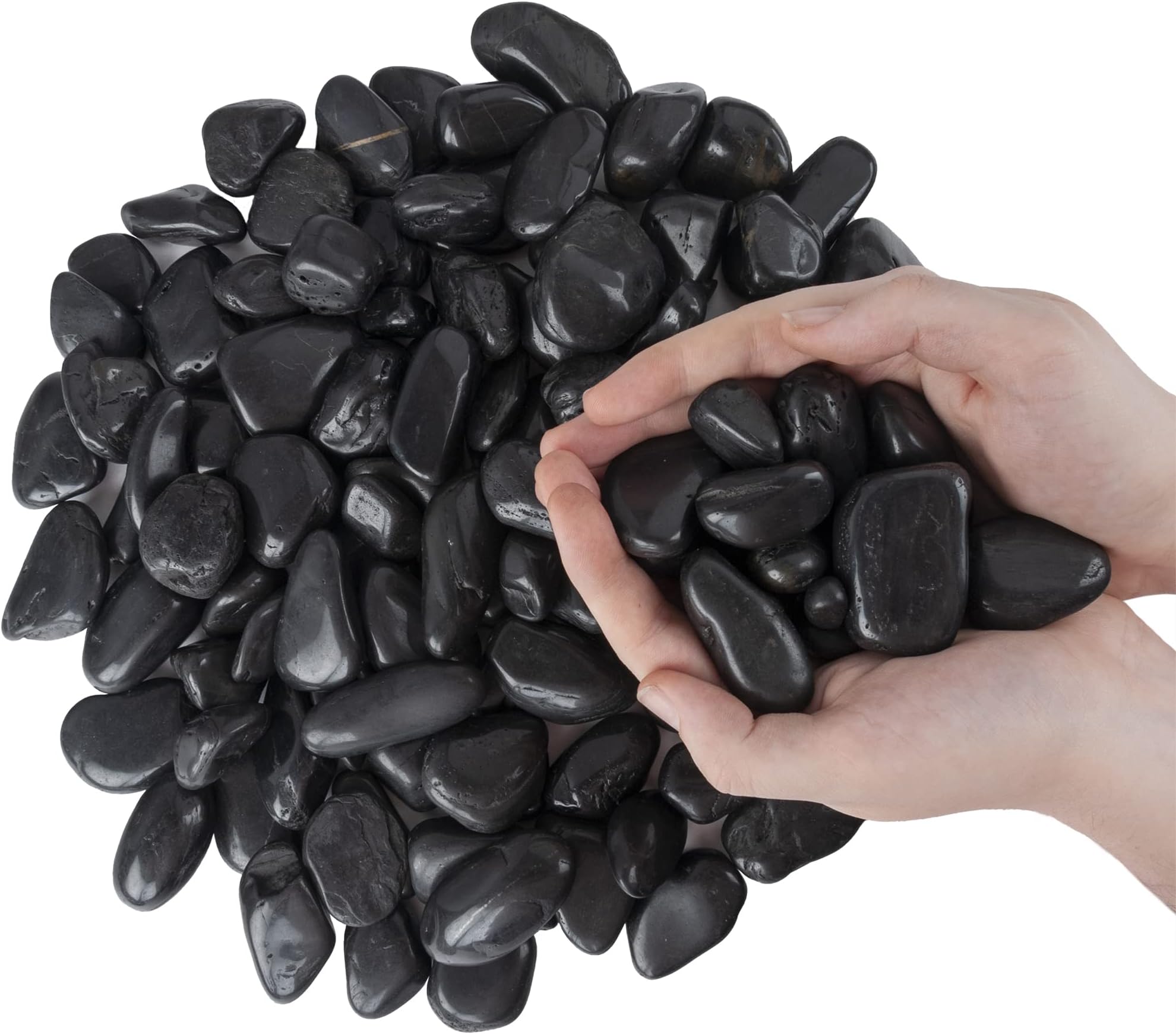 Closer2Nature 1kg Dark Coloured Smooth River Stones