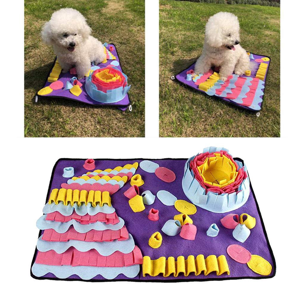 Trainingspads Für Hunde Waschbare Schnupftabakmatte Für Hunde Haustierfütterungsmatte Nosework Training Pad Puzzle Toys 2St