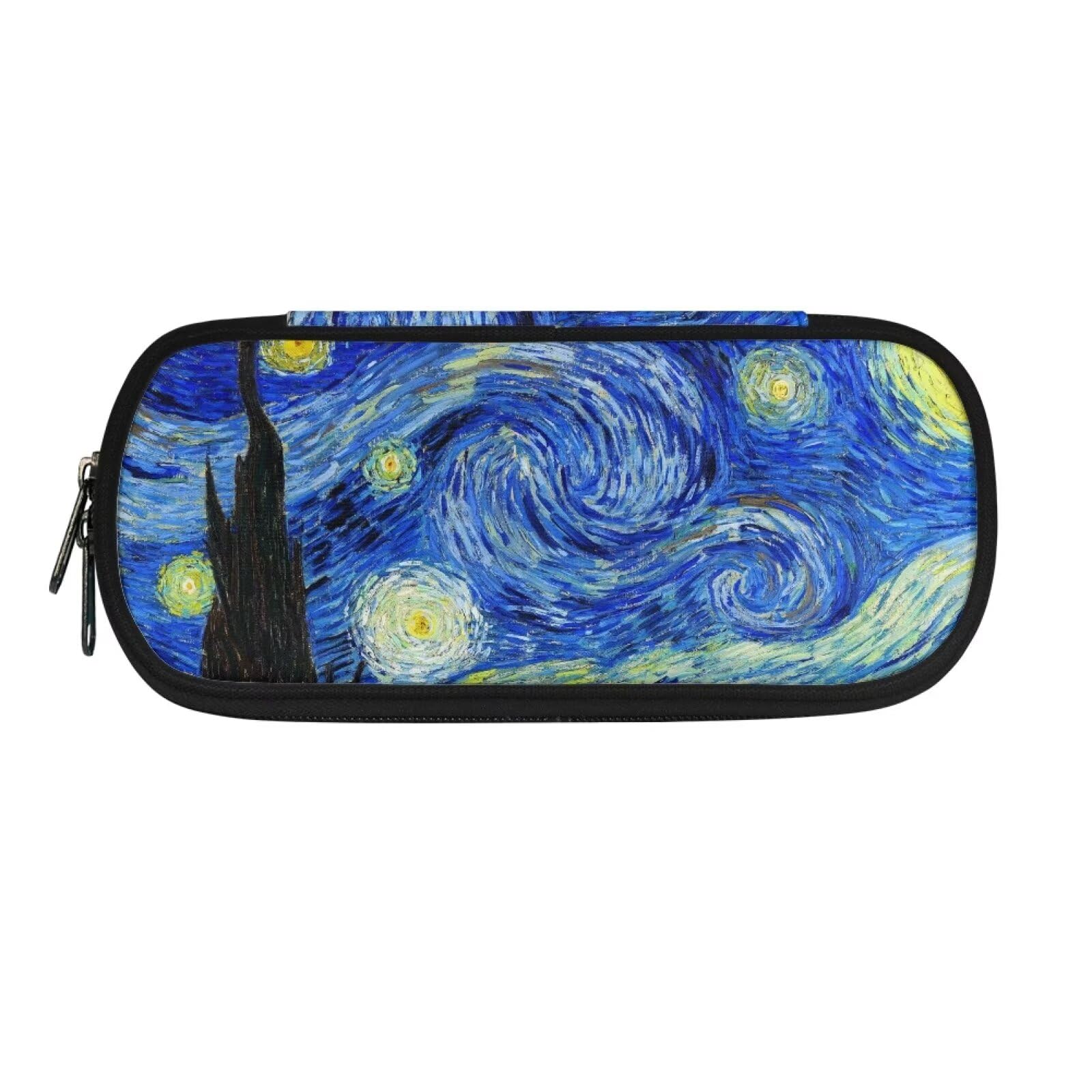 POLERO Van Gogh's Starry Night Pencil Case Pen Bag for Students Stationery Pouch School Pencil Box Office Supplies