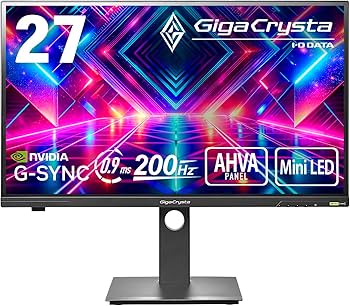 Amazon.co.jp: LCD-GDQ271JLAQ(ブラック) Mini LED採用 200Hz＆WQHD