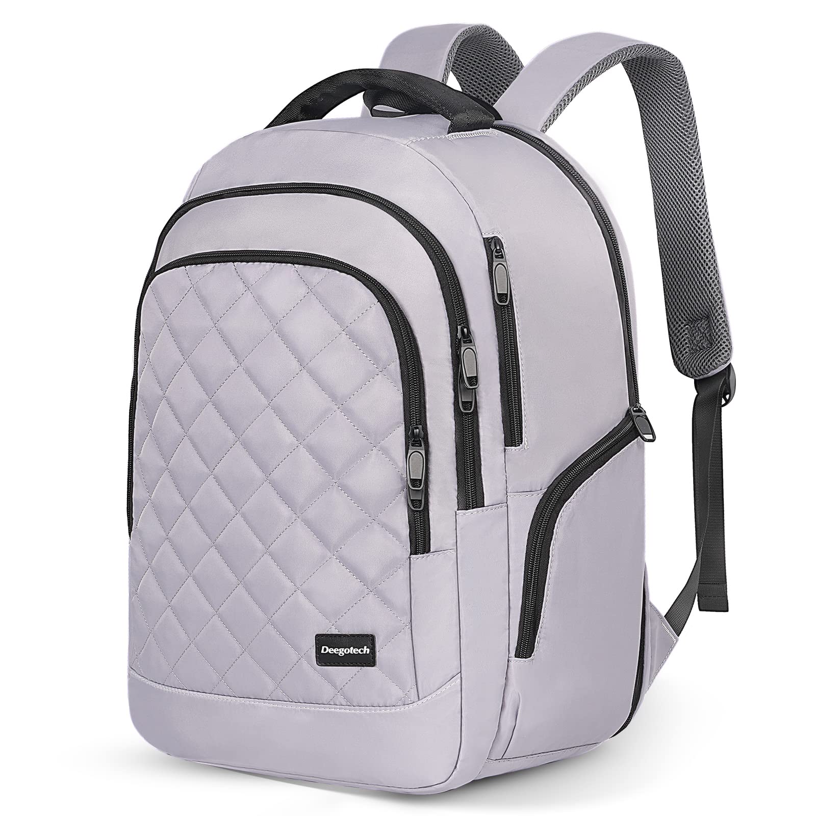 Deegotech Carry On Backpack, 40L Travel Backpack Airline Approved, Extra Large Laptop Backpack fit 17inch Laptop, Lightweight Bookbag Daypack for Men and Women, Grey