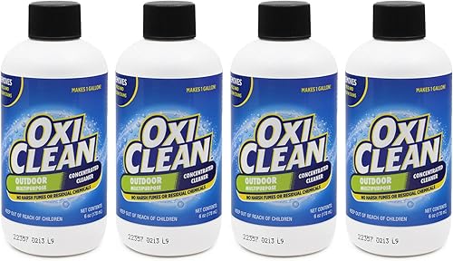Miniatura 9 de OxiClean - Limpiador superconcentrado multiusos para exteriores - Hace 1 galón - Quita manchas - Limpiador de entrada para concreto - Desengrasante
