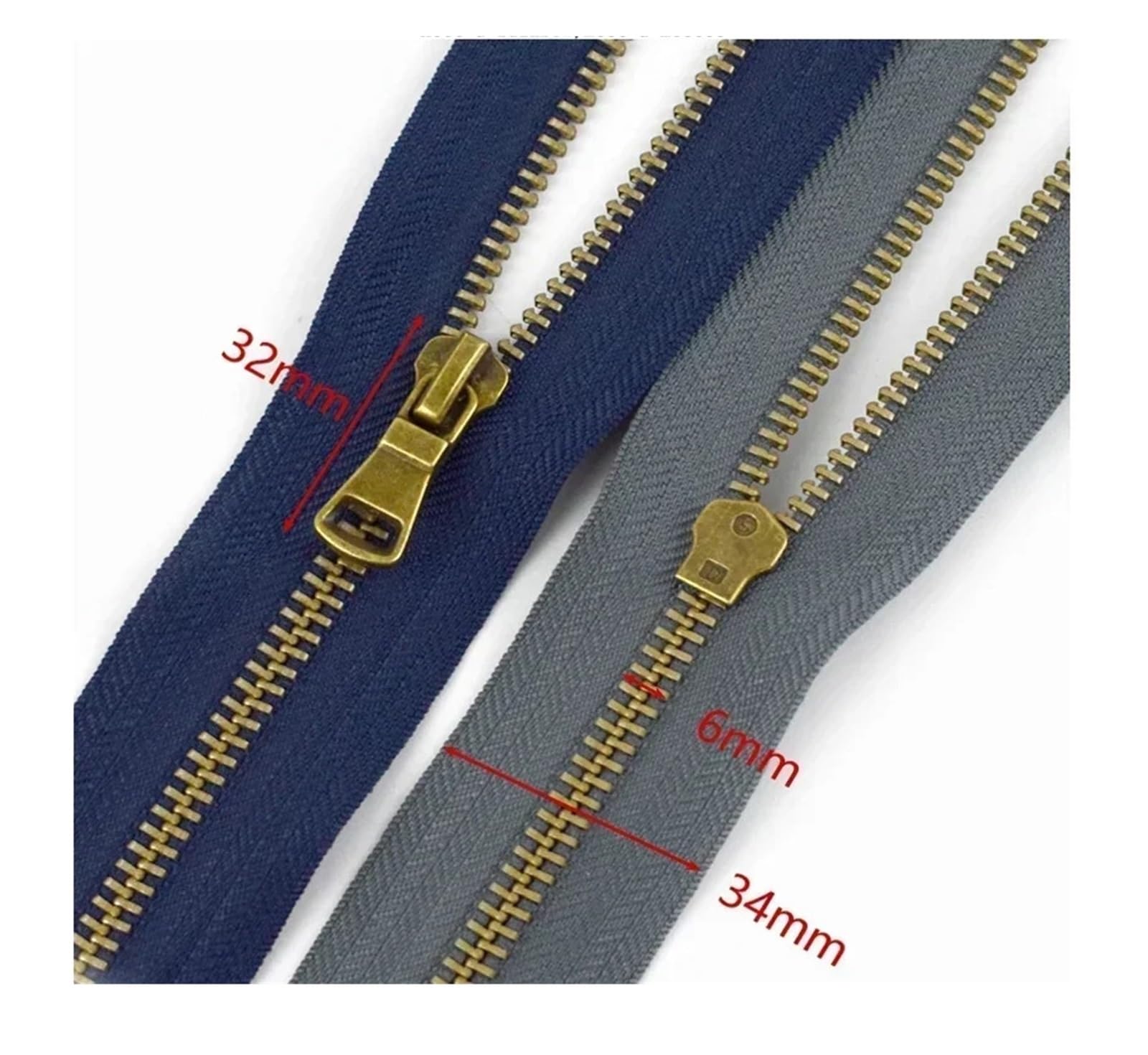 2/5 Pz 5#40/50/60/70/80 Cm Cerniere In Metallo for Cucire Scarpe Giacca Borse Con Cerniera Chiusure Kit Di Riparazione Accessori Abbigliamento Fai Da Te(NavyBlue,No5-50cm5Pcs)