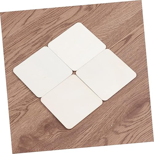 Miniatura 6 de EXCEART 36 posavasos de café, posavasos en blanco, posavasos cuadrados, manualidades, placa de madera, posavasos de madera, posavasos de tazón,