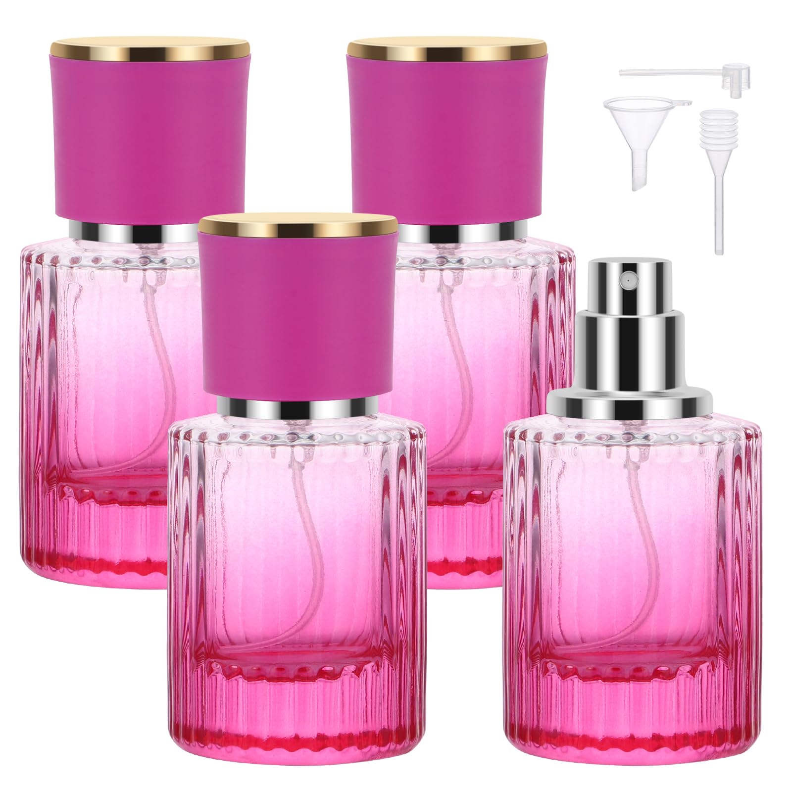 Flacons de parfum de voyage 30ml rechargeables | Kit élégant de 4 pièces