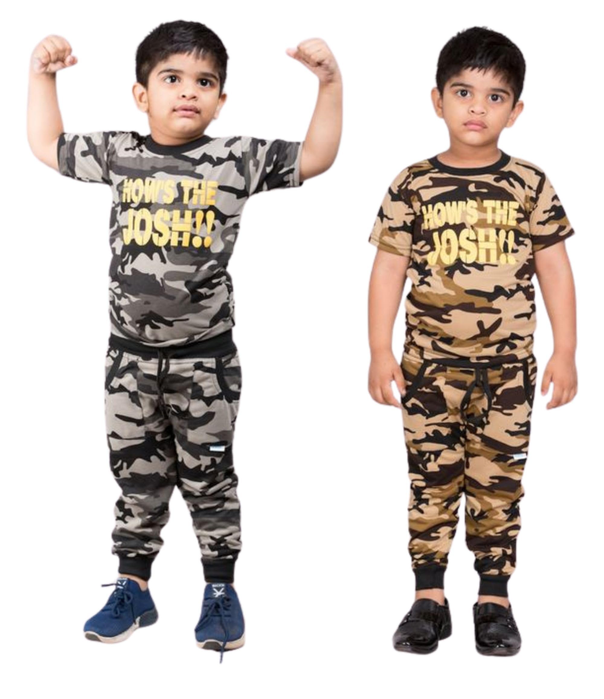 Stylish Brown & Grey Casual T-Shirt and Lower Set for Boys & Girls - Perfect for Summer Playdates, Outdoor Adventures, and Everyday Comfort-image-22