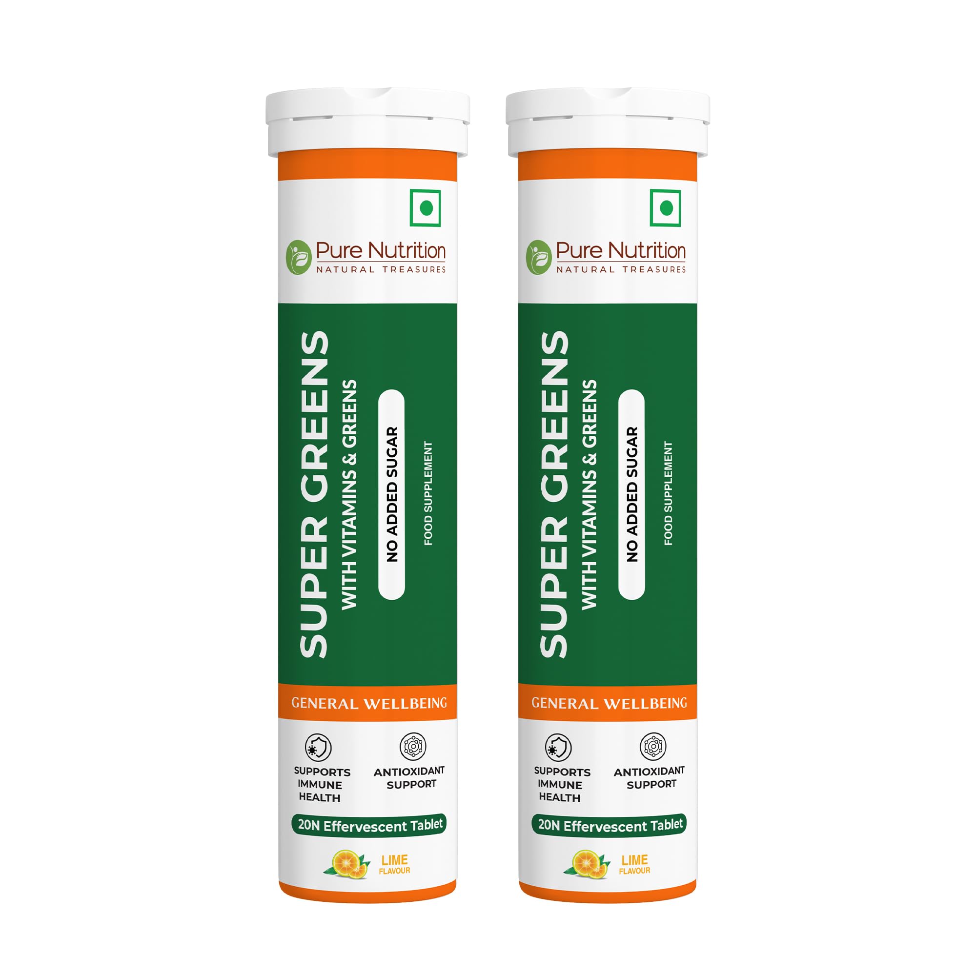 Sponsored Ad – Pure Nutrition Super Greens Effervescent Tablets | 40 Count (20x2) | with Moringa, Spirulina, Arjuna Leaf & B Vitamins | Supports Immunity & Overall Wellness.