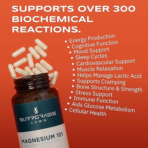 Miniatura 3 de Magnesium 101 de Dave Asprey  Apoyo diario para el sueño, el metabolismo, la relajación y la salud del corazón  Bisglicinato de magnesio quelado de