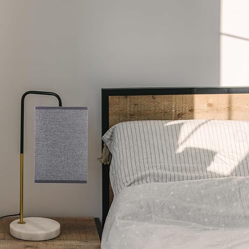 Miniatura 7 de Pantalla de lino versátil de lino para mesa, lámpara de lino natural, fácil montaje, reemplazo de pantallas de lámpara