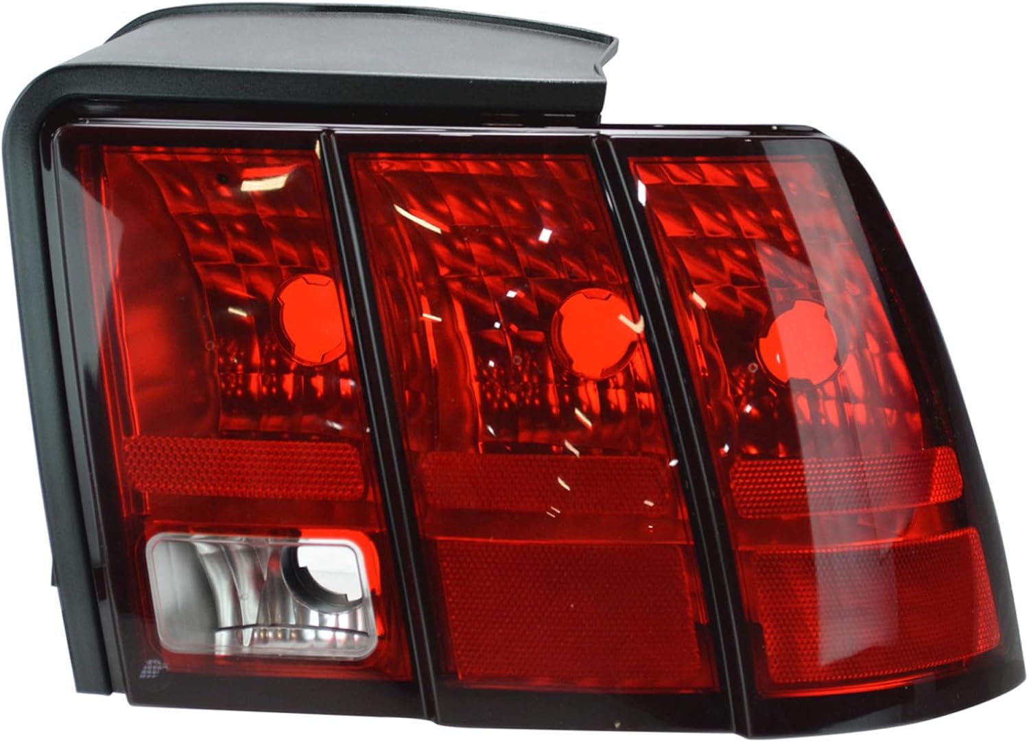 TRQ Rear Tail Light Set Driver Passenger Side Compatible with 1999-2004 Ford Mustang