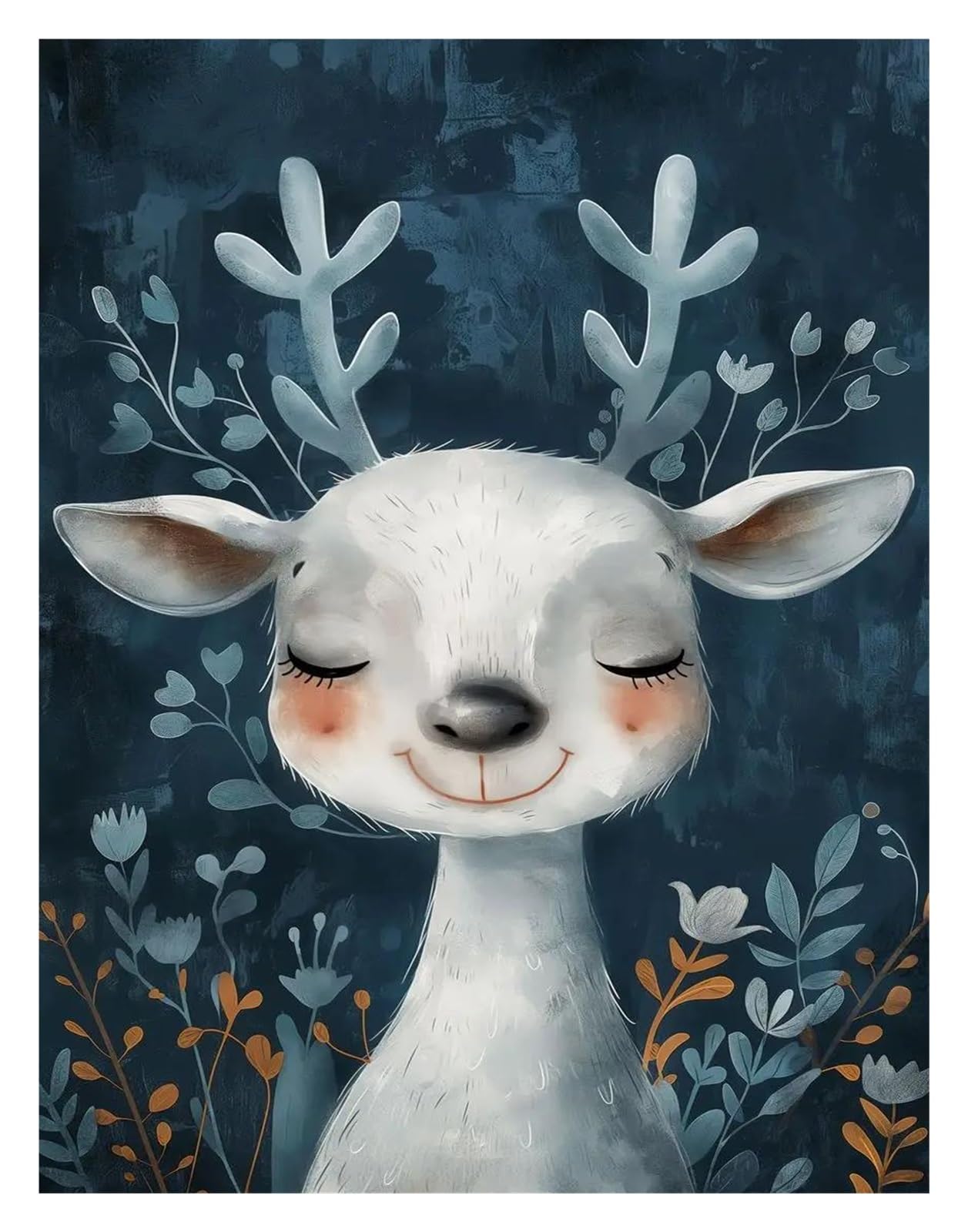 Cuadro sobre lienzo de animales de dibujos animados para decoración de pared infantil, 30x42cm