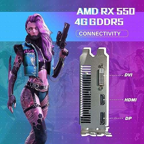 Miniatura 7 de HP PC de escritorio para juegos RGB, AMD A10 Pro 3.5GHz hasta 3.8GHz, 16GB DDR4, 256G SSD + 3TB, Radeon RX 550 4G GDDR5, 600M WiFi y Bluetooth 5.0,